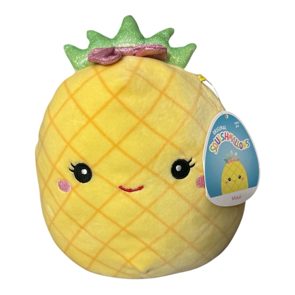 Rare Squishmallow Maui Pineapple 8” Plush Stuffed Animal by Kellytoy